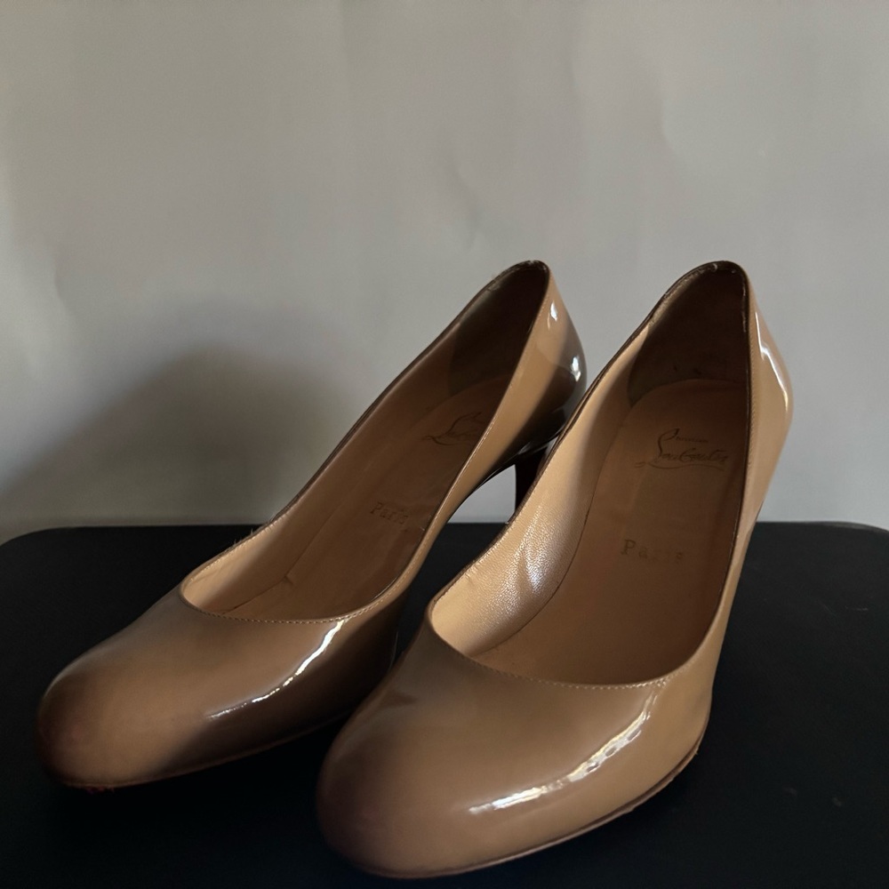 Christian Louboutin Glossy Brown Heels